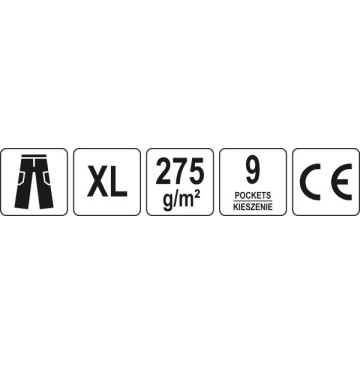 Spodnie robocze duero rozm xl