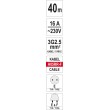 Przedłużacz na bębnie plastikowym 40m przewód 2x3 5mm2