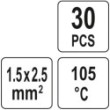 Koszulka termokurczliwa z cyną 15-25mm2 30szt