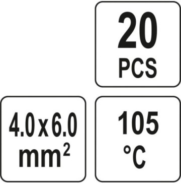 Koszulka termokurczliwa z cyną 4-6mm2 20szt