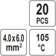 Koszulka termokurczliwa z cyną 4-6mm2 20szt