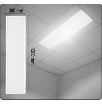 Oprawa sufitowa led 40w 300x1200x15mm