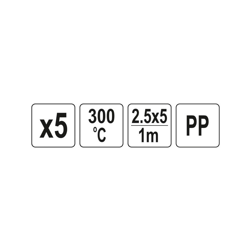 Wkłady pp 25x5mm 5x1m 5szt