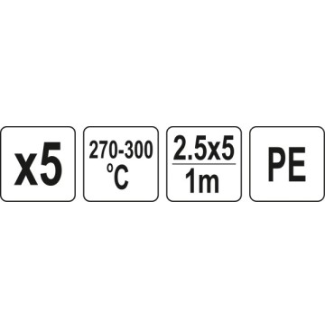 Wkłady pe 25x5mm 5x1m 5szt