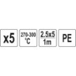 Wkłady pe 25x5mm 5x1m 5szt