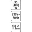 Pistolet do kleju 11mm 35(400)w