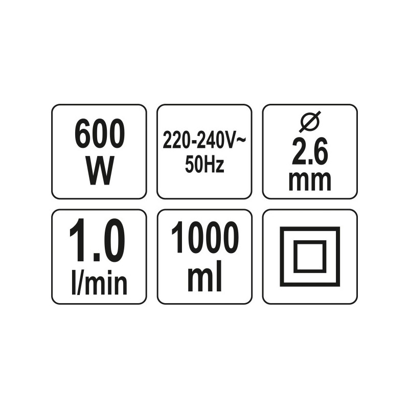 Pistolet malarski 600w przepływ 1l/min