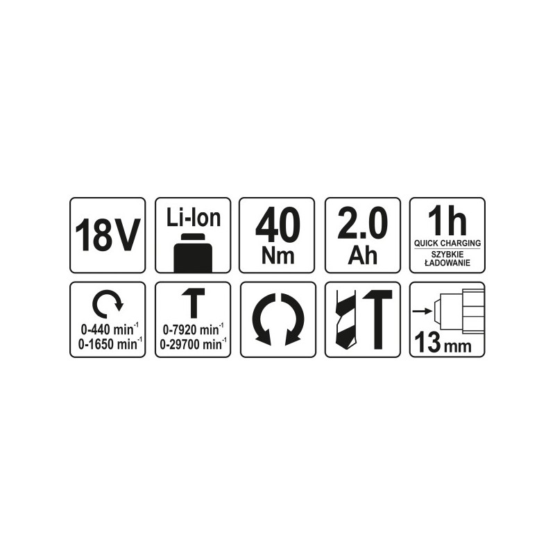 Combi-drill (rechargeable battery)