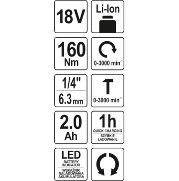 Zakrętarka udarowa 18v