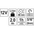 Polerka akumulatorowa 12 v (2 ah 80mm 2 biegi)