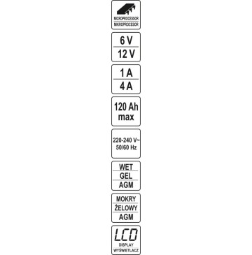 Prostownik elektroniczny 6-12v 1/4a