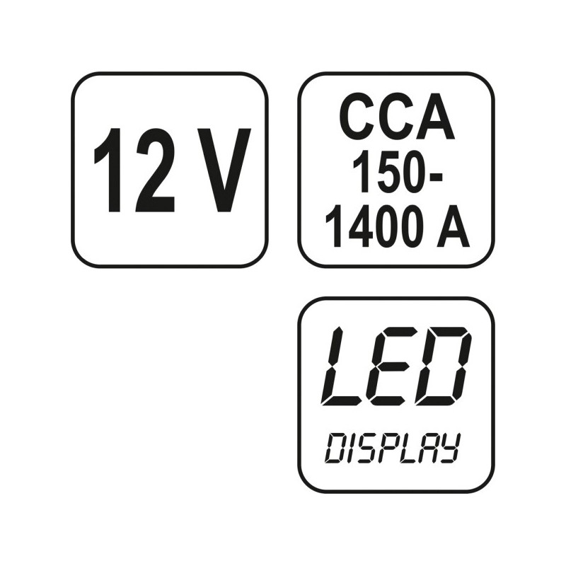 Tester akumulatorów cyfrowy 12v
