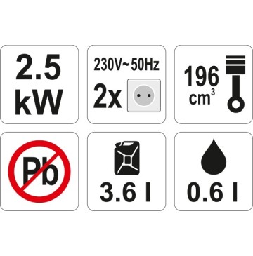 Agregat prądotwórczy 2700w avr 230v