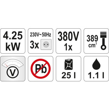 Agregat prądotwórczy 5500w 400v rozrusznik