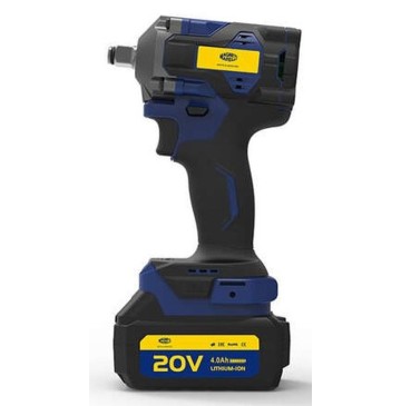 Klucz udarowy aku 1/2 20v 620 nm zestaw 2 x aku 4 ah