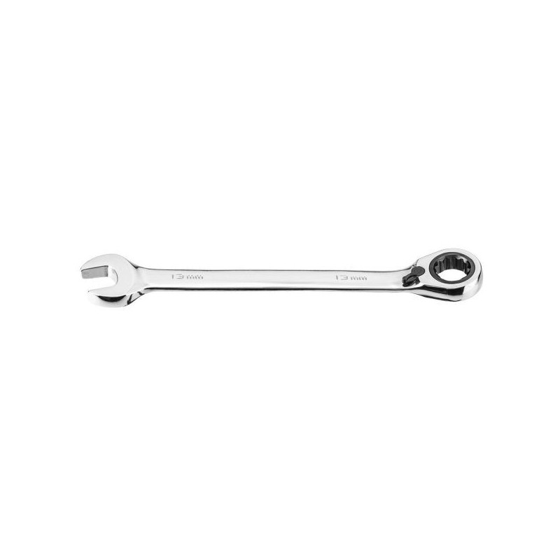 Klucz płasko-oczkowy z grzechotką i przełącznikiem 13 mm