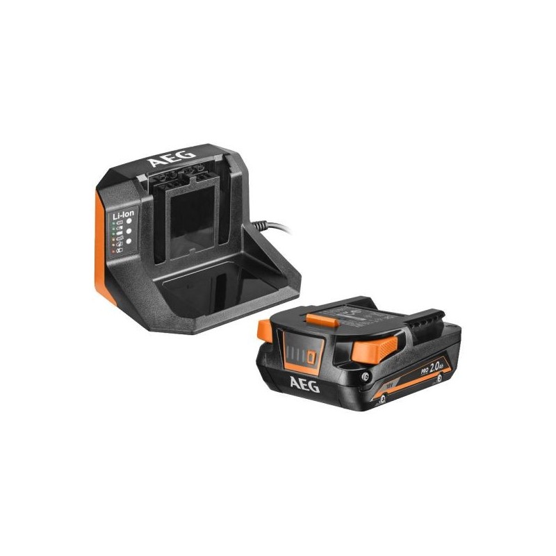 Aeg zestaw 1 x aku 18v 2ah ładowarka