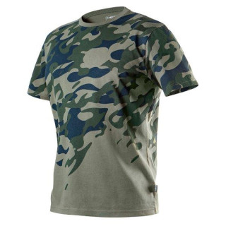 T-SHIRT ROBOCZY Z NADRUKIEM CAMO, L