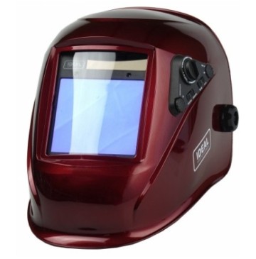 Przyłbica automatyczna aps-958e red czerwona true