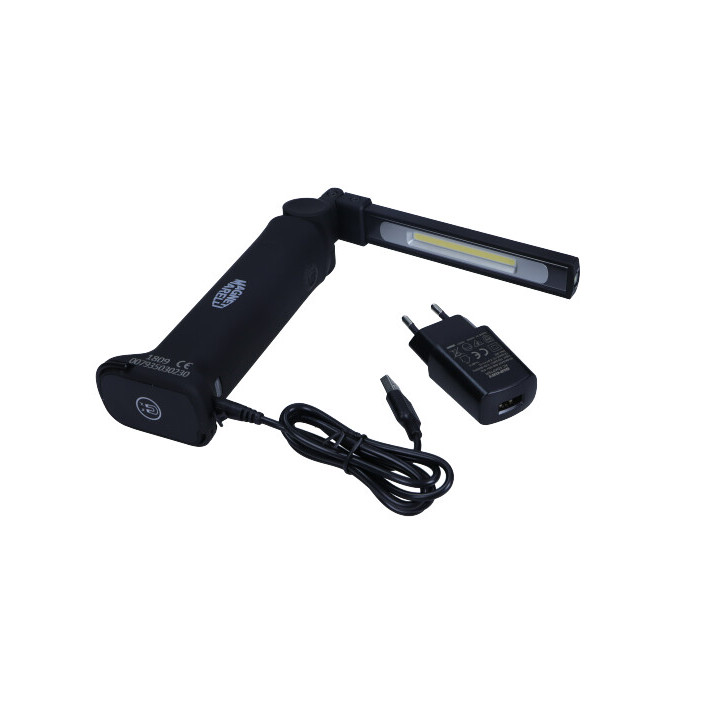 LATARKA Z WĄSKĄ GŁOWICĄ COB LED 500/250 LMTOP SMD LED 30 LM 2600MAH LI-ION
