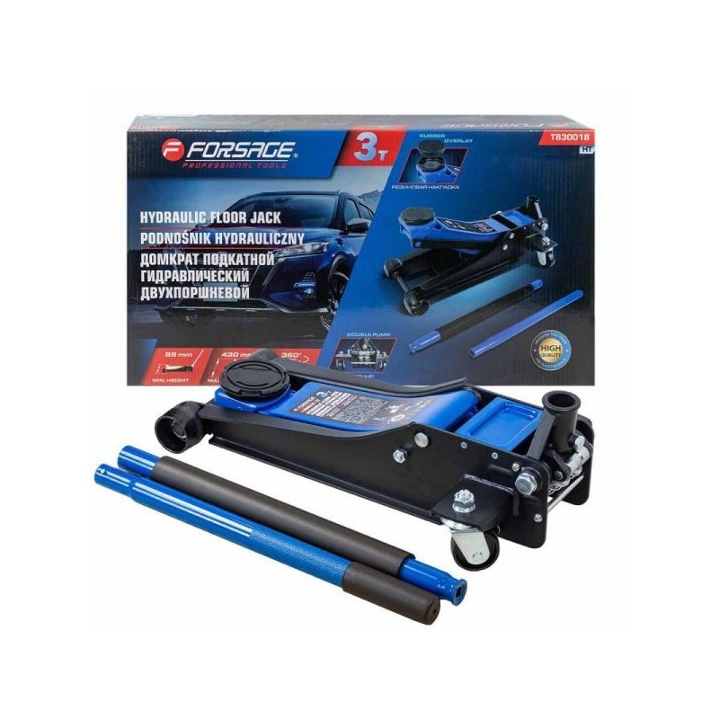 58627 podnośnik hydrauliczny 3t typu żaba forsage 85-430mm for f-t830018ht