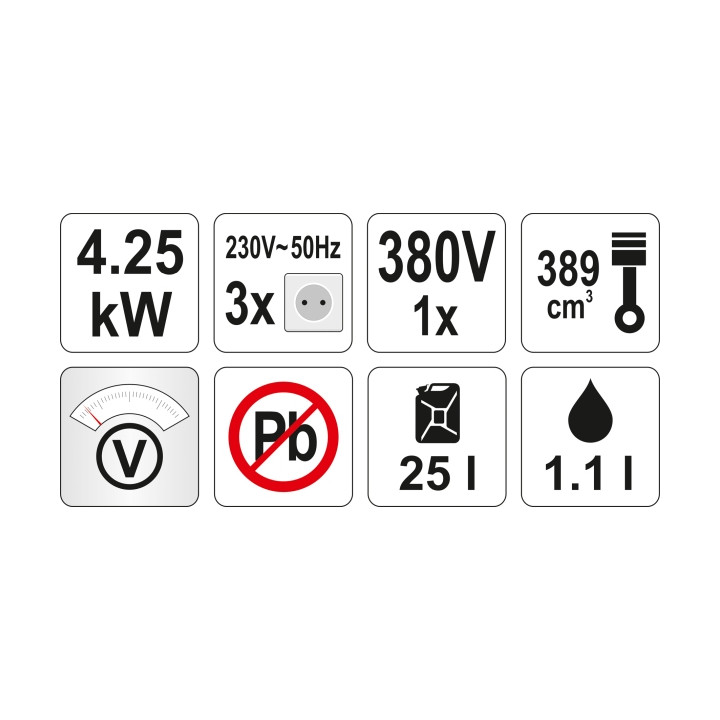 AGREGAT PRĄDOTWÓRCZY 5500W, 400V, ROZRUSZNIK
