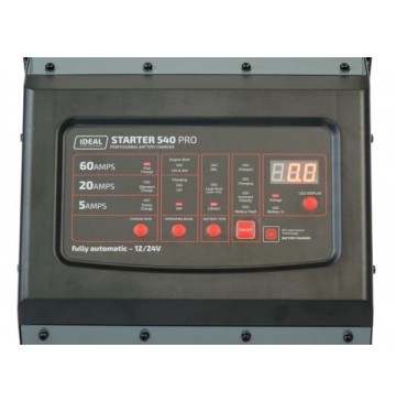 Prostownik z rozruchem starter 540 pro 12v / 24v 60a rozruch 540a