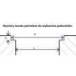 Podnośnik kanałowy hydrauliczny 35t rama prosta