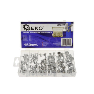 ZESTAW NITONAKRĘTEK ALUMINIOWYCH 150SZT.