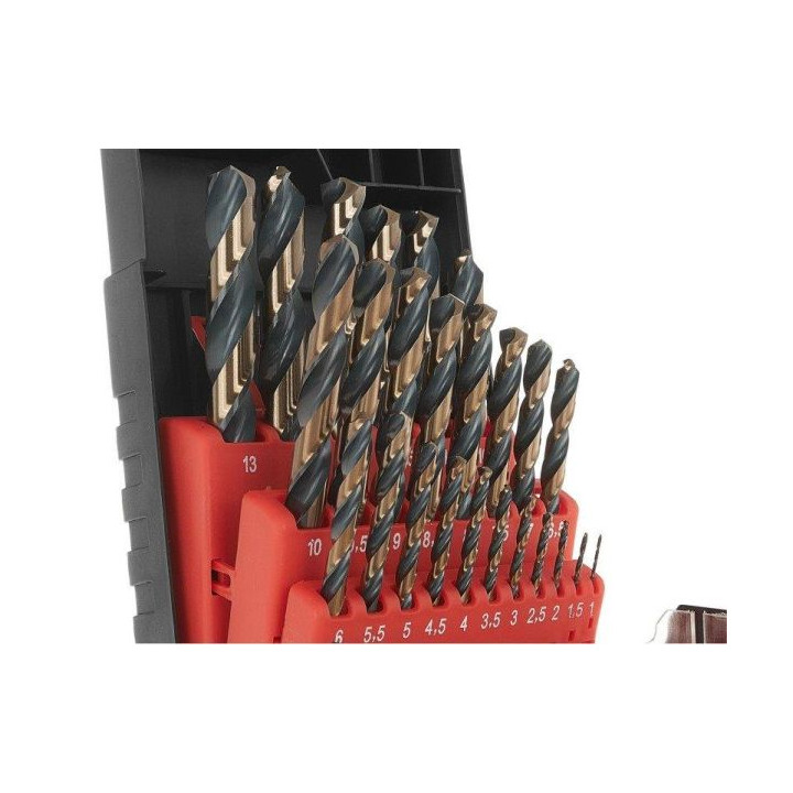 ZESTAW WIERTEŁ DO METALU HSS 1.0-13.0MM 25CZ.