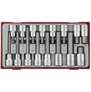 Zest nasadek trzpieniowych (hex ribe torx) 34el2 pary rękawic rozm 9