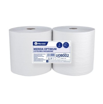 Czyściwo papier optimum śr29cm dł400m 2-warst 2szt białe