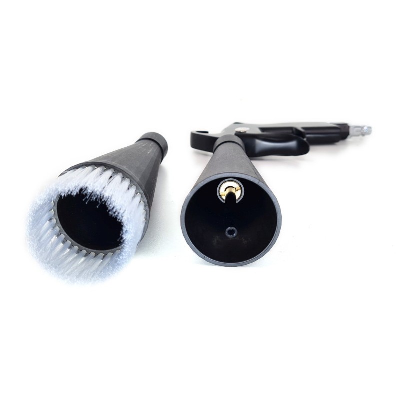 Blow gun tornado duo-turbo pistolet do czyszczenia tapicerki z łożyskiem i szczotką