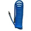 Przewód pneumatyczny spiralny pu blue ze złączami 12x8 10m