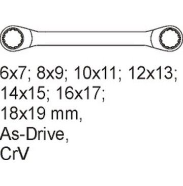 Insert with equipment for a workshop trolley ring spanners