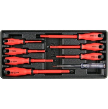 Insert with equipment for a workshop trolley
