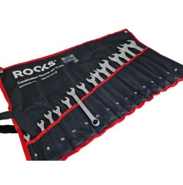 Zestaw kluczy płasko-oczkowych 15 cz6 8 10 11 12 13 14 15 17 18 19 22 21 24 27 w etui