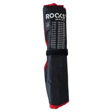 Zestaw kluczy płasko-oczkowych 15 cz6 8 10 11 12 13 14 15 17 18 19 22 21 24 27 w etui