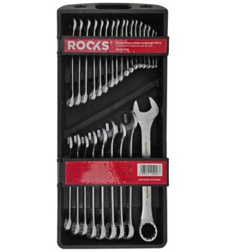 Zestaw kluczy płasko-oczkowych 26 cz 6-25272829303236m plastic box