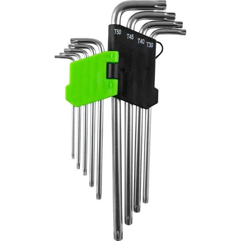Klucze torx t10-t50 bardzo długie 9 szt