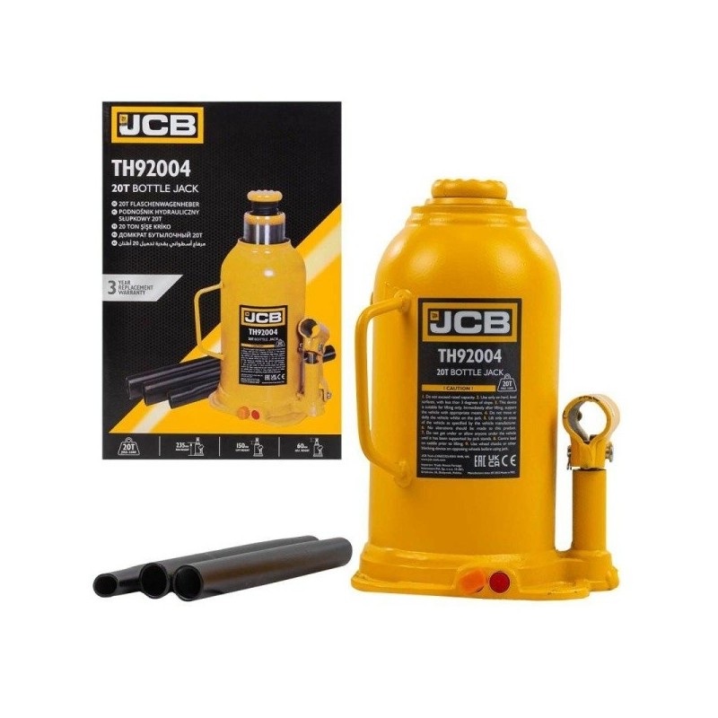 Podnośnik hydrauliczny słupkowy butelkowy 20t 240-450mm jcb (58020)