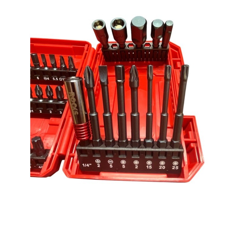 Zestaw bitów i narzędzi udarowych master-torque 1/4 37 cz