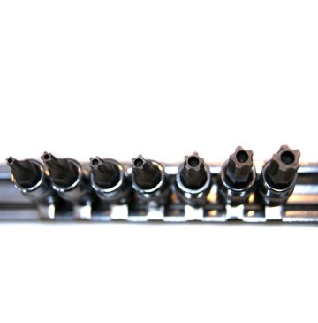 Zestaw kluczy trzpieniowych 1/4 torx-5 safe 7 cz