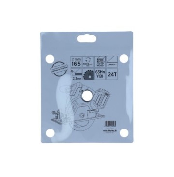 Tarcza widiowa do drewna 165x20 mm 65mn-yg8 grubość 22 mm 24t