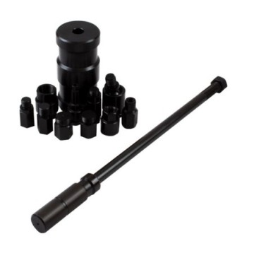 Zestaw adapterów do wtryskiwaczy 9 cz bosch delphi simens denso z młotem bezwładnościowym 4 kg