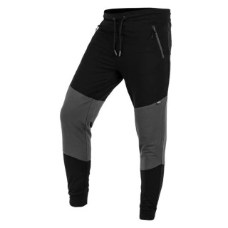 SPODNIE DRESOWE COMFORT, CZARNO-SZARE, ROZMIAR XXL