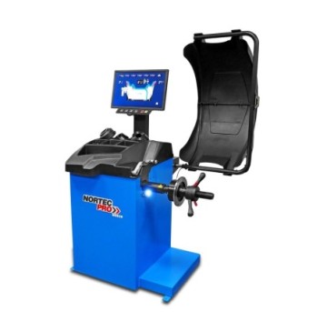 Wyważarka do kół samochodów osobowych 3d lcd 230v nortec