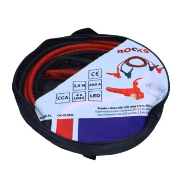 Kable rozruchowe z lampką 35 m 400a cca