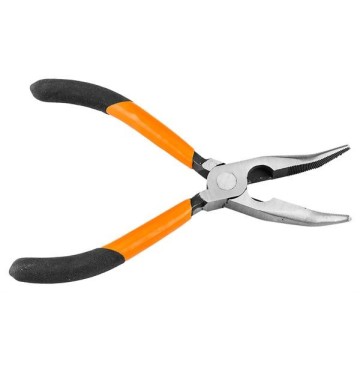 Szczypce wydłużone wygięte 160 mm