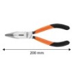 Szczypce wydłużone wygięte 200 mm